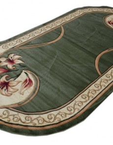 Синтетический ковер Hand Carving 0613 d.green-cream - высокое качество по лучшей цене в Украине.